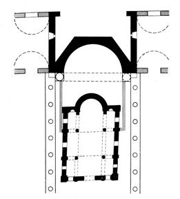 Сида. Церковь 'АА', VII - VIII вв. План