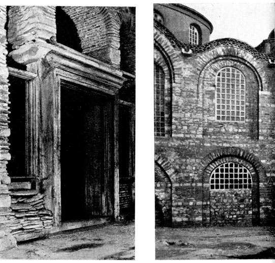 Константинополь. Монастырь Пантократора. южная церковь. Нартекс, портал, вид из экзонартекса