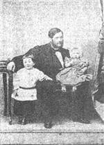 Князь Николай Петрович Трубецкой с детьми - Петром и Марией