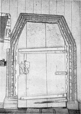 Дверь Покровской церкви. С. Тальянки Уманского уезда