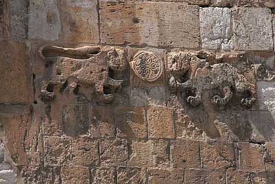 Декор Львиных ворот. Иерусалим. Израиль.